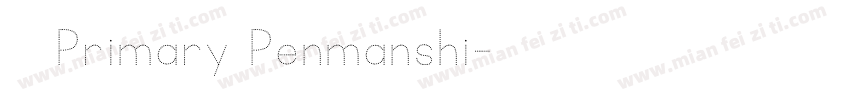 KG Primary Penmanshi字体转换